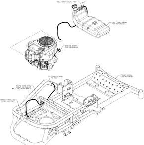 Vent Hose Diagram and Parts List for ZT2-54KW (17RIEACI010)(2020) Cub Cadet Lawn Tractor
